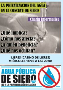 cartel plantilla charra cast Lieres agua publica
